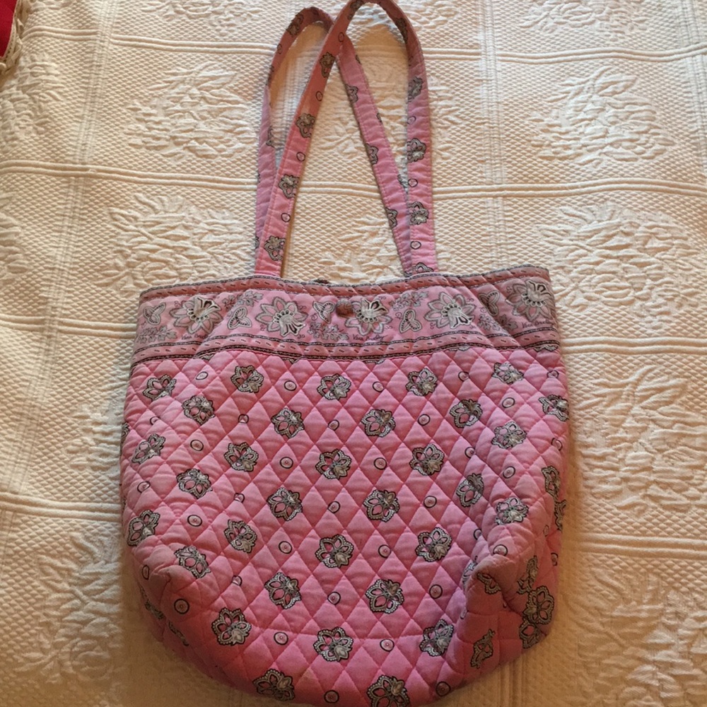 Vintage Vera Bradley pink tote - Picture 2 of 11